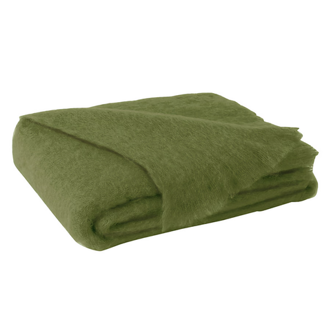 Lands Downunder New Zealand Mohair Throw - Fern featured image