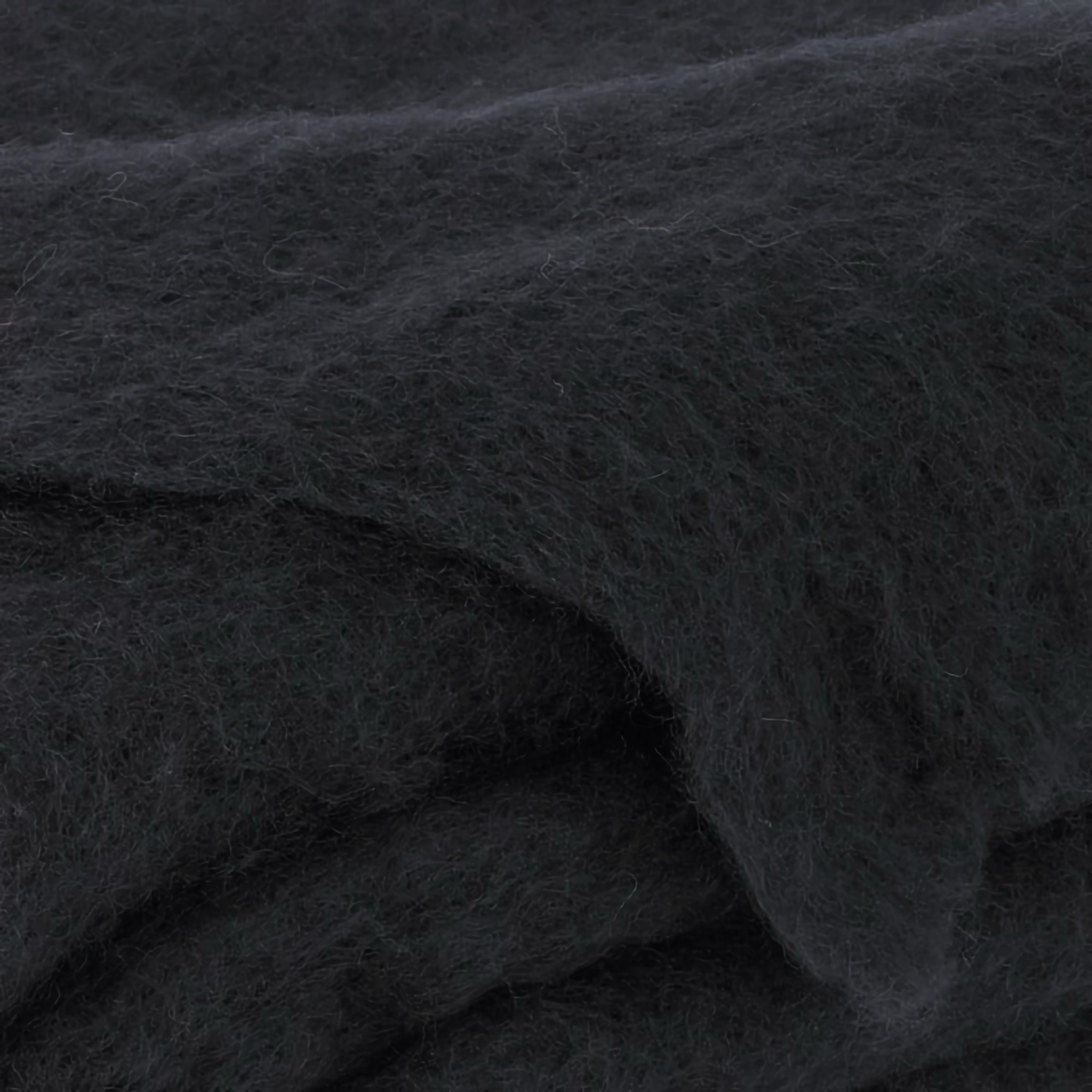 Swatch of Lands Downunder New Zealand Mohair Throw in Raven color