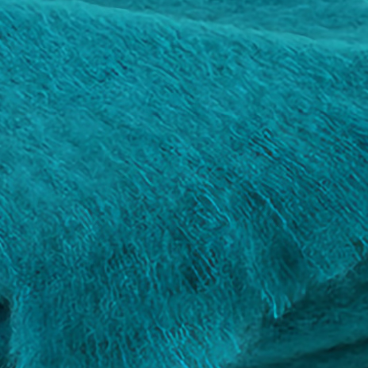 Swatch of Lands Downunder New Zealand Mohair Throw in Turquoise color