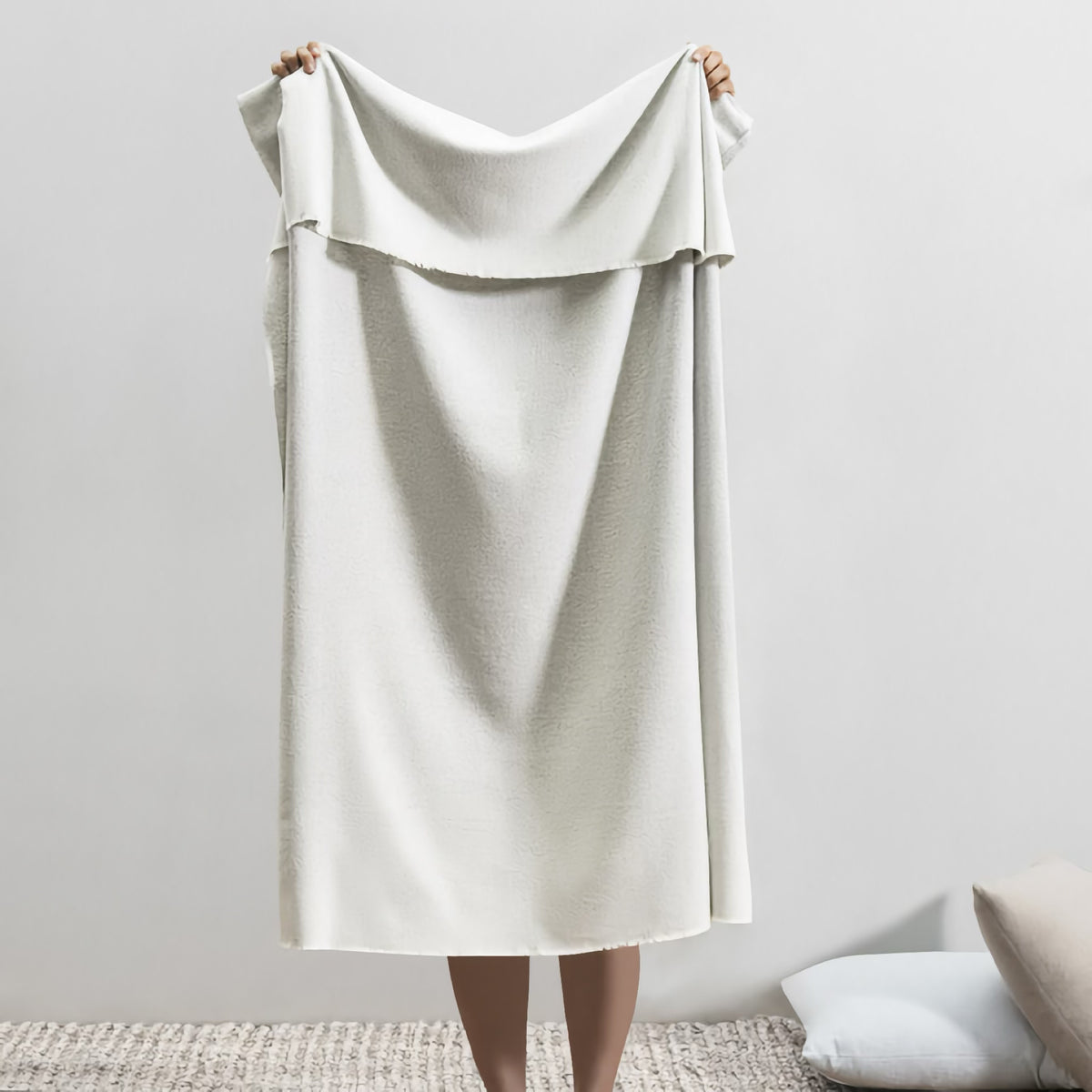 Back of Light Gray Lands Downunder Sedona Throw