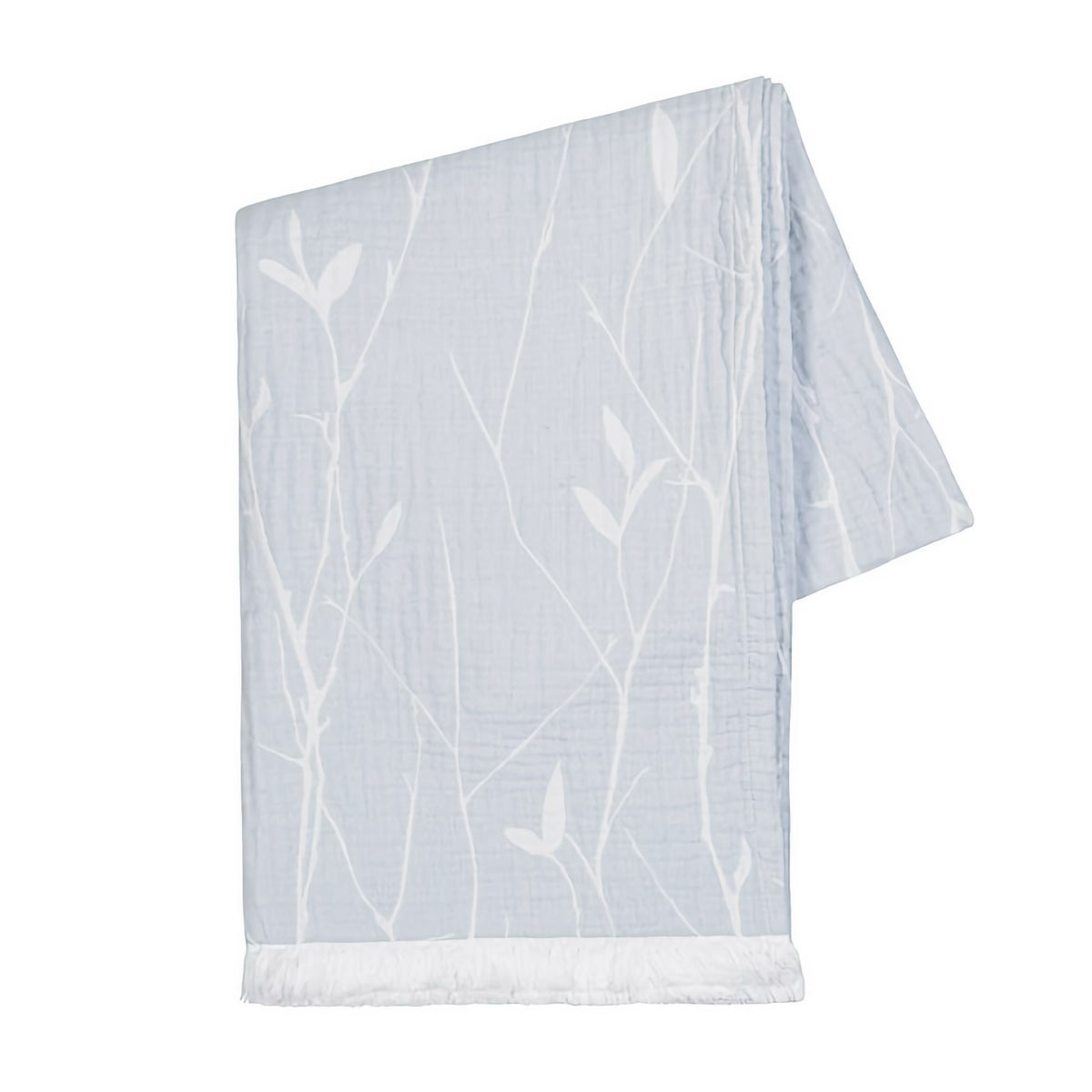 Folded Lands Downunder Willow Throw in Glacier color