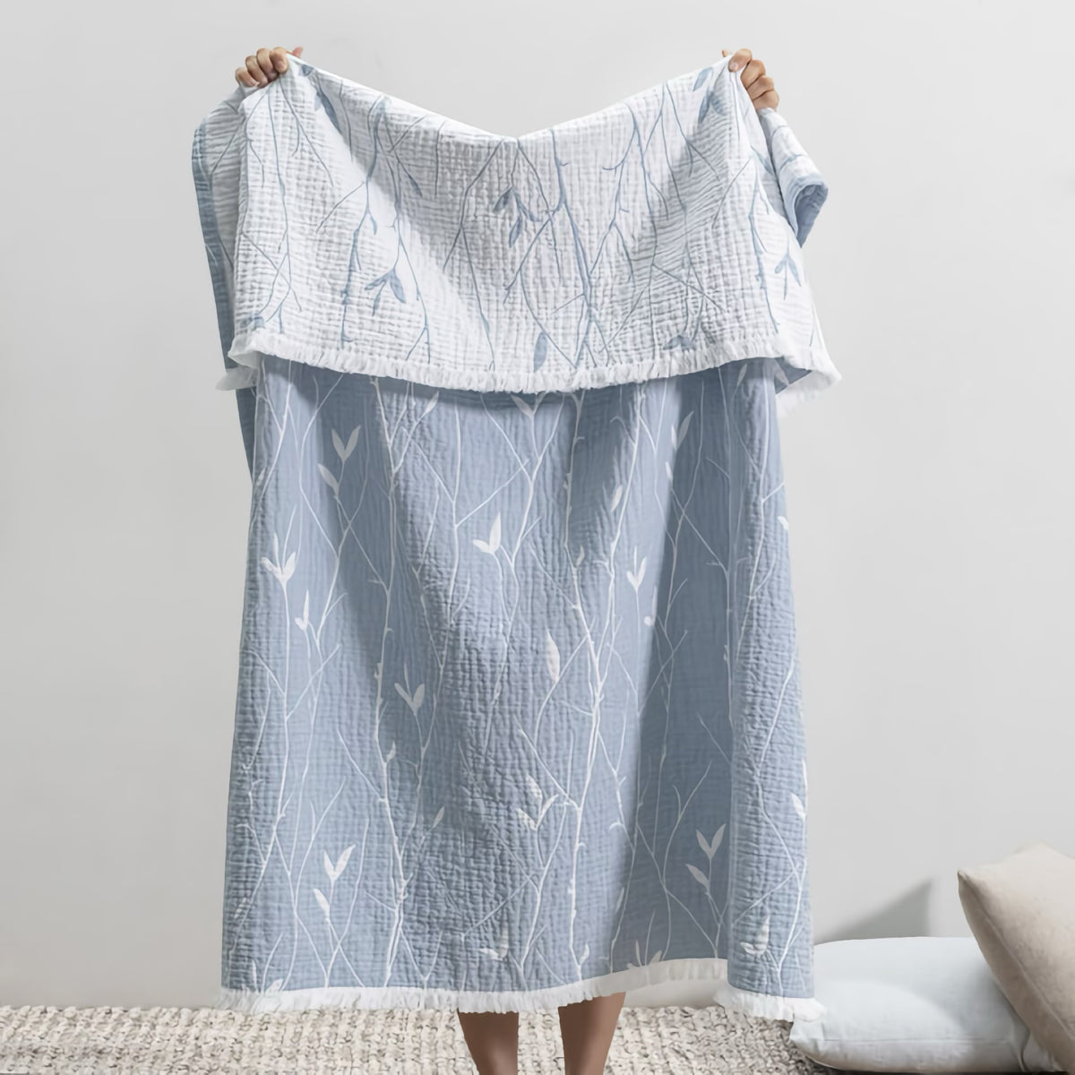 Hanging Lands Downunder Willow Throw in Sky color