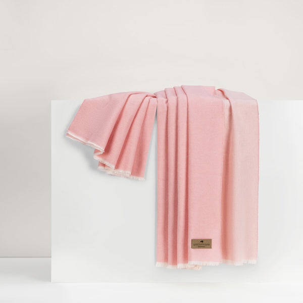 Lands Downunder Aspen Throw - Cotton Candy - draped image