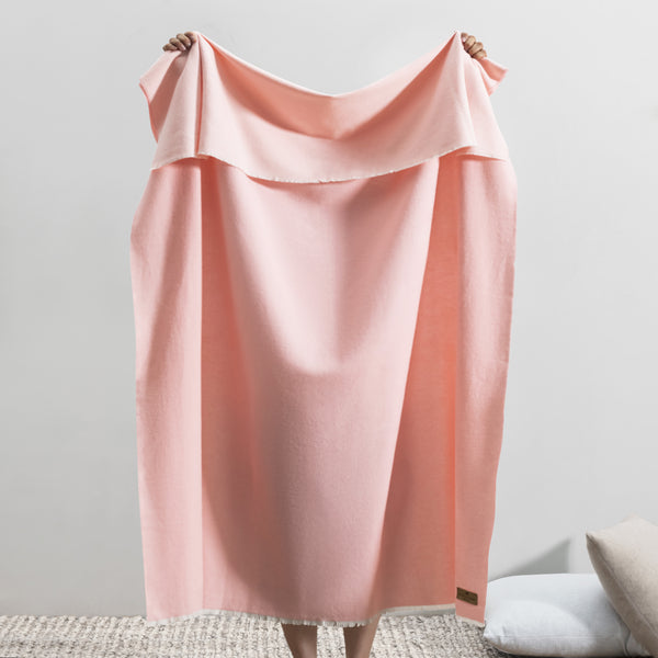 Lands Downunder Aspen Throw - Cotton Candy - draped image