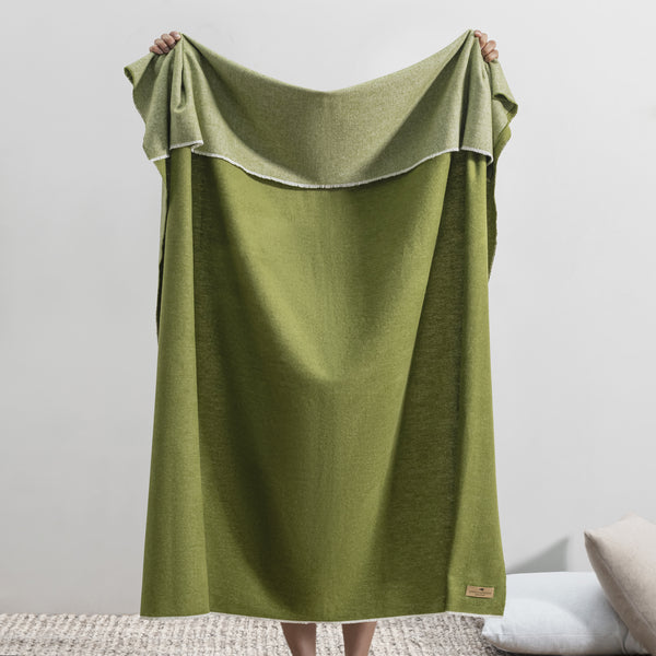 Lands Downunder Aspen Throw - Fern - draped image