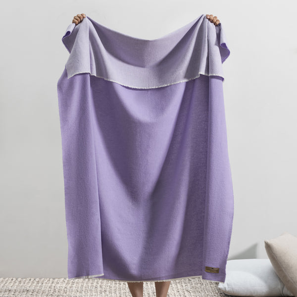 Lands Downunder Aspen Throw - Iris - draped image