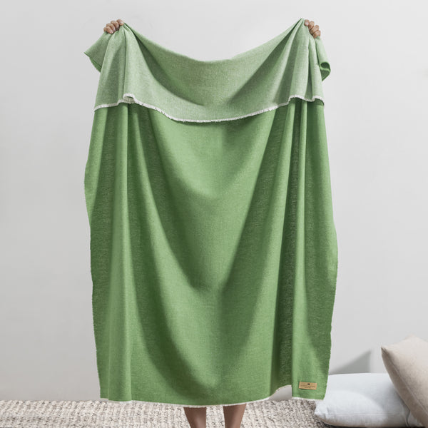 Lands Downunder Aspen Throw - Fern - draped image