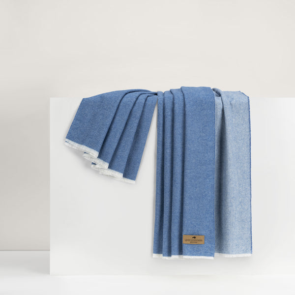 Lands Downunder Aspen Throw - Niagra - draped image