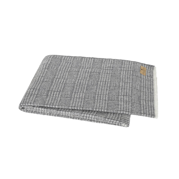 Lands Downunder Sutton Plaid Throw - Charcoal - silo image