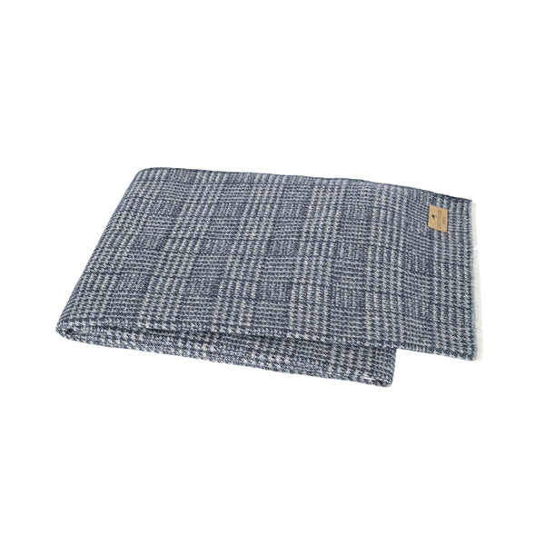Lands Downunder Sutton Plaid Throw - Navy - silo image