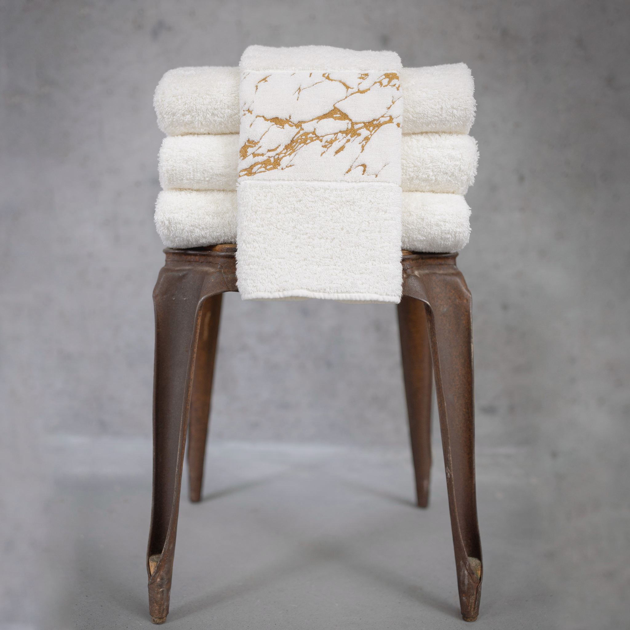 Abyss Alpi Hand Towels - Gold (840) | Fine Linen & Bath - FLandB.com