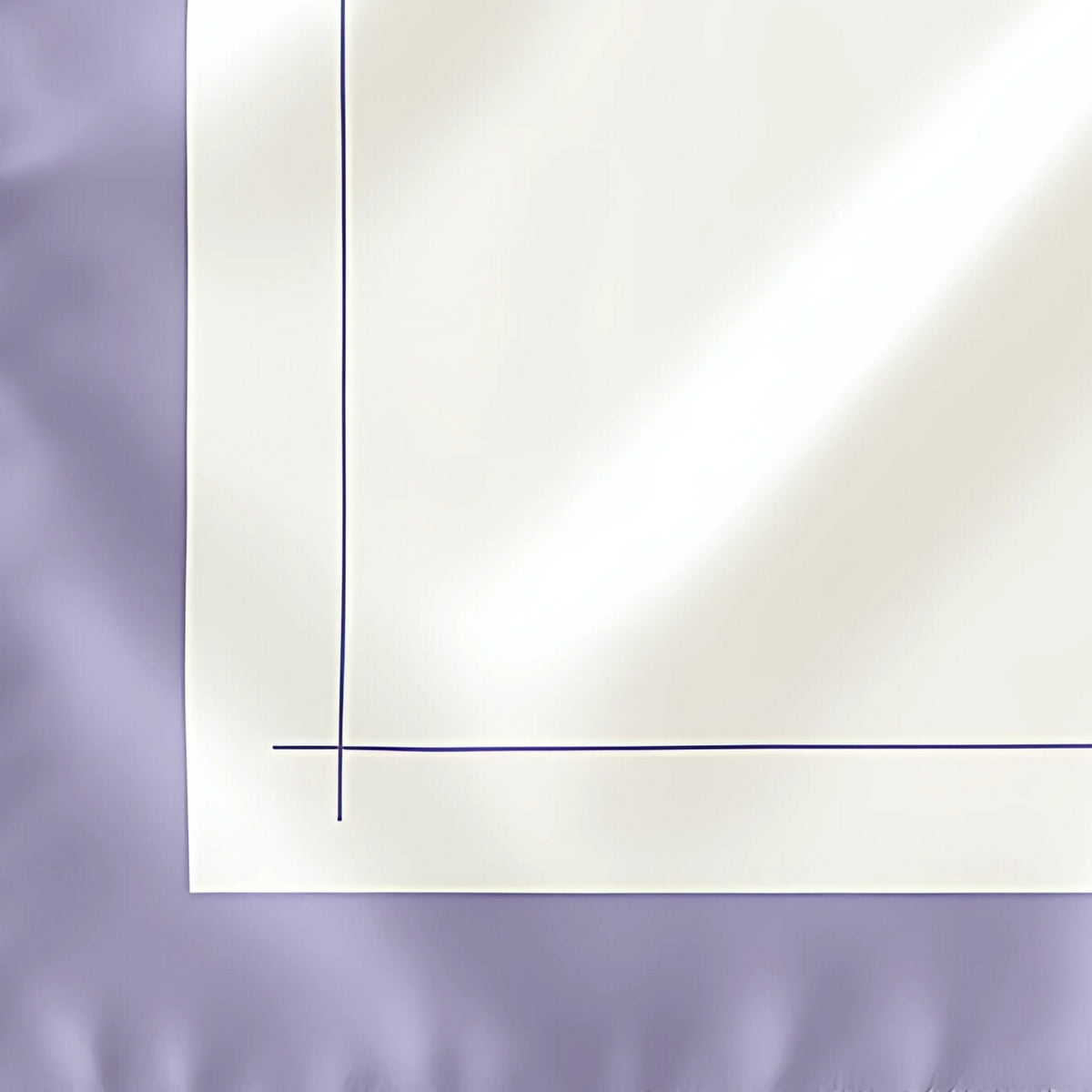 Mulberry Park Silks Pure Silk Square Head Scarf - Lilac/Ivory