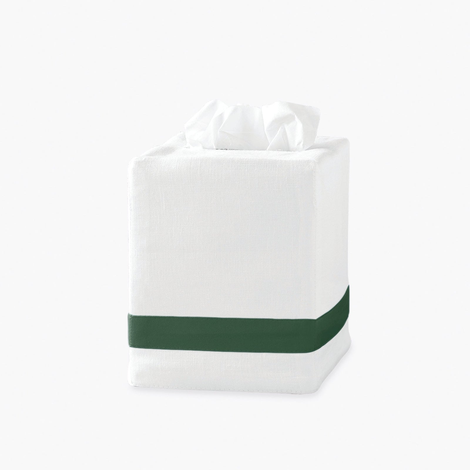 Matouk Lowell Tissue Box Cover Green Silo Image