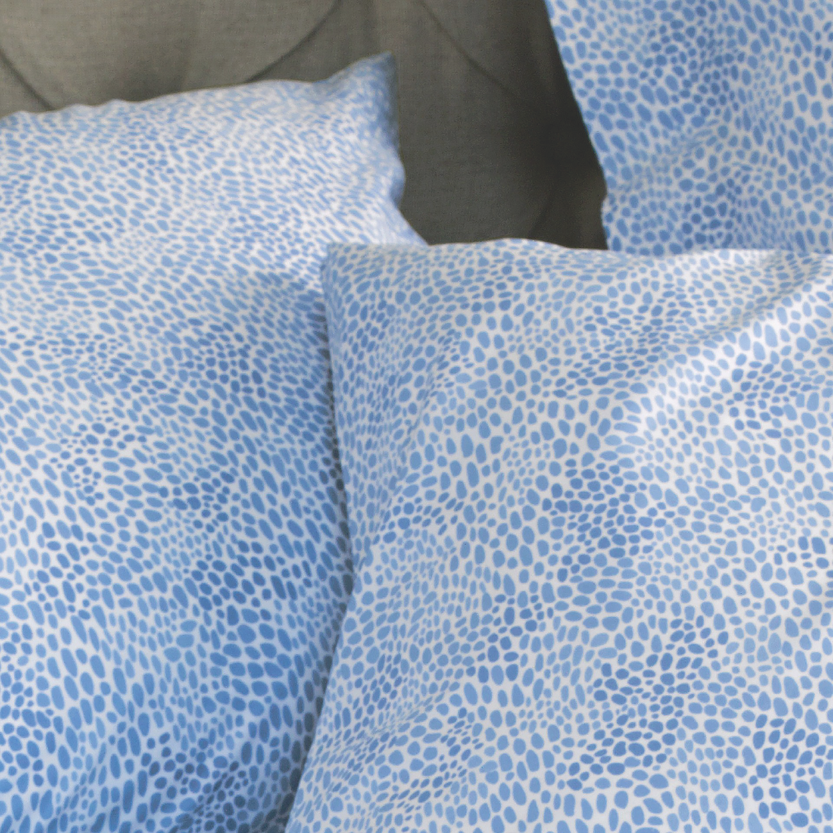 Shams Closeup of Lulu DK Matouk Nikita Bedding in Azure Color