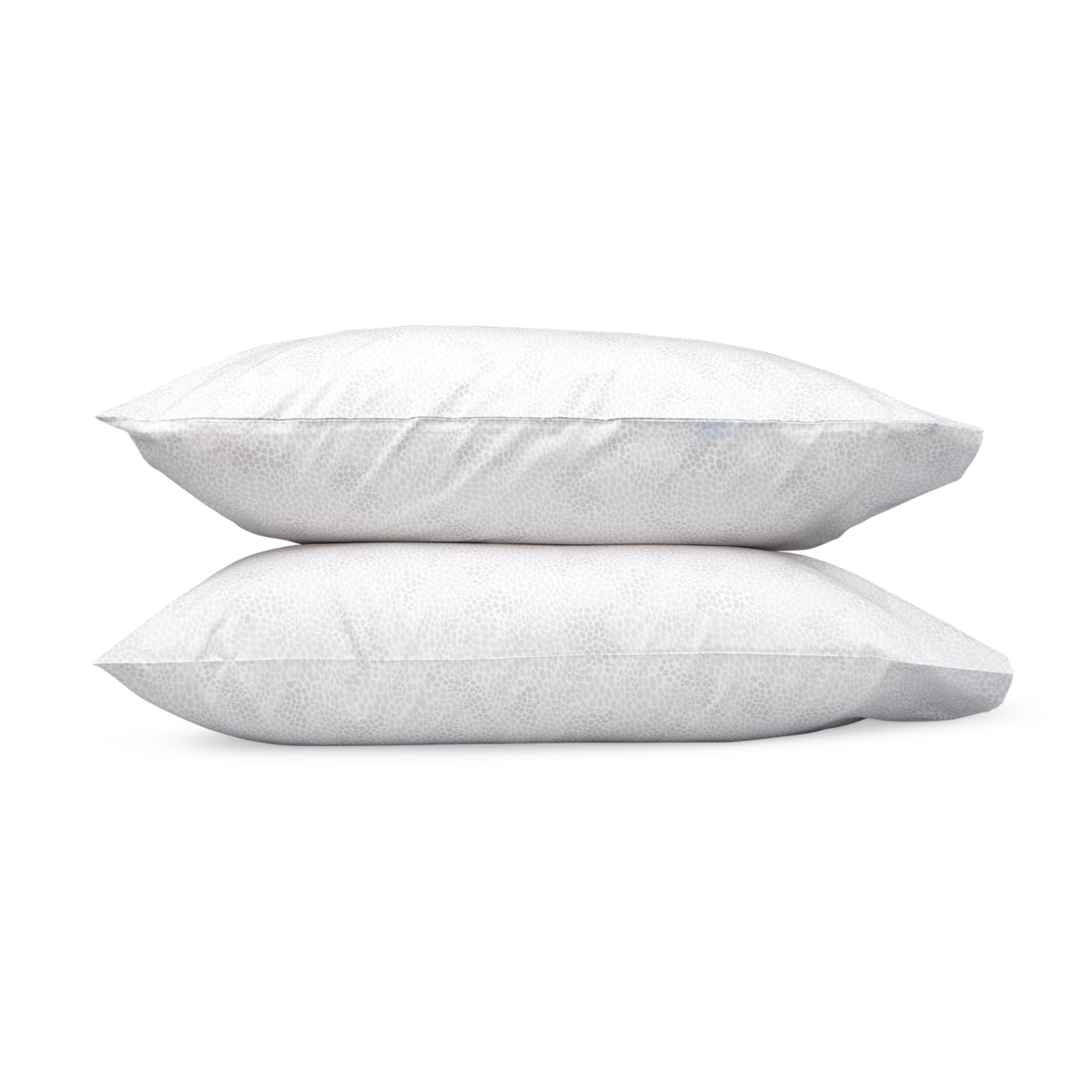 Pair of Pillowcases of Lulu DK Matouk Nikita Bedding in Silver Color