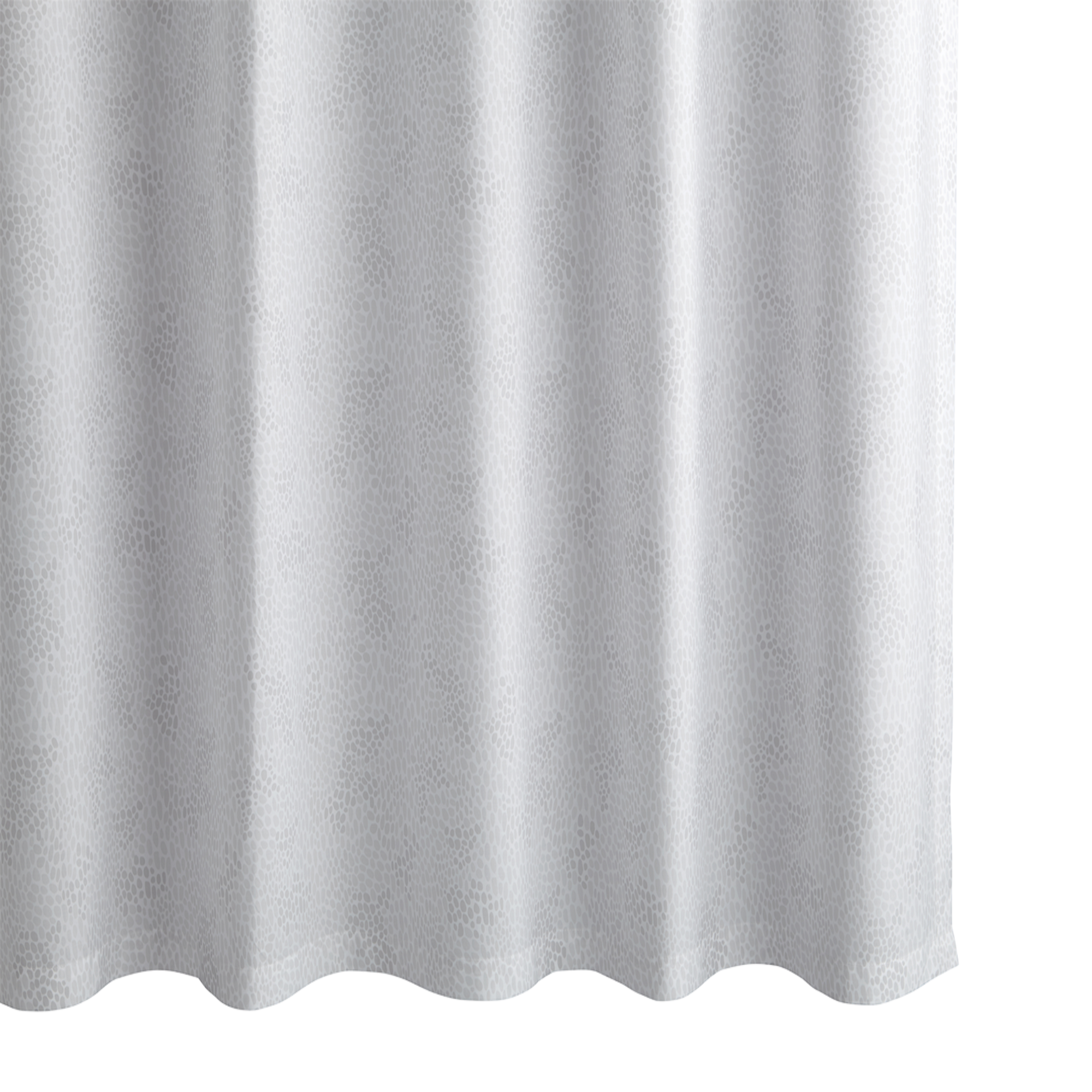 Silver Color Luxury Lulu DK Matouk Nikita Shower Curtain