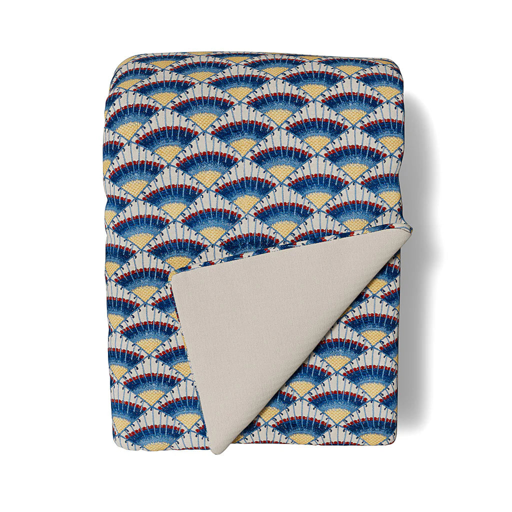 The Met x Ann Gish Maiolica Duvet Cover and Decorative Pillow - Blues