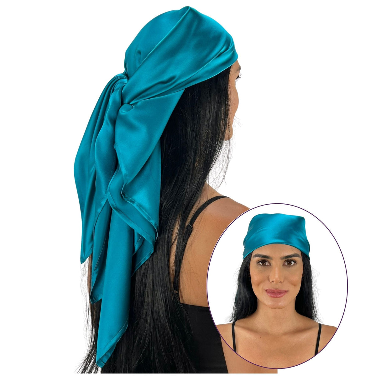 Mulberry Park Silks Pure Silk Square Head Scarf - Marina