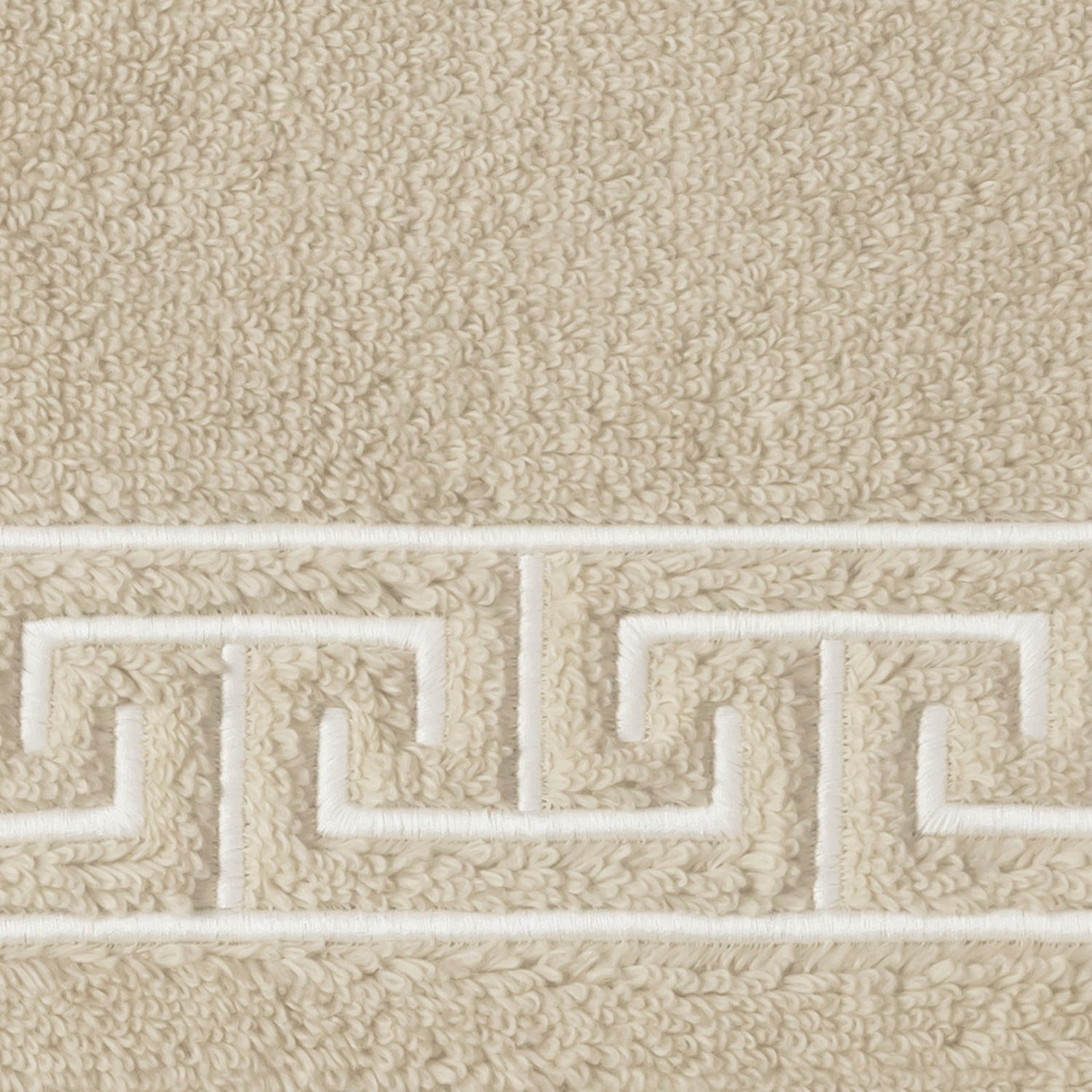 Closeup Image of Matouk Adelphi Bath Rugs in Dune Color