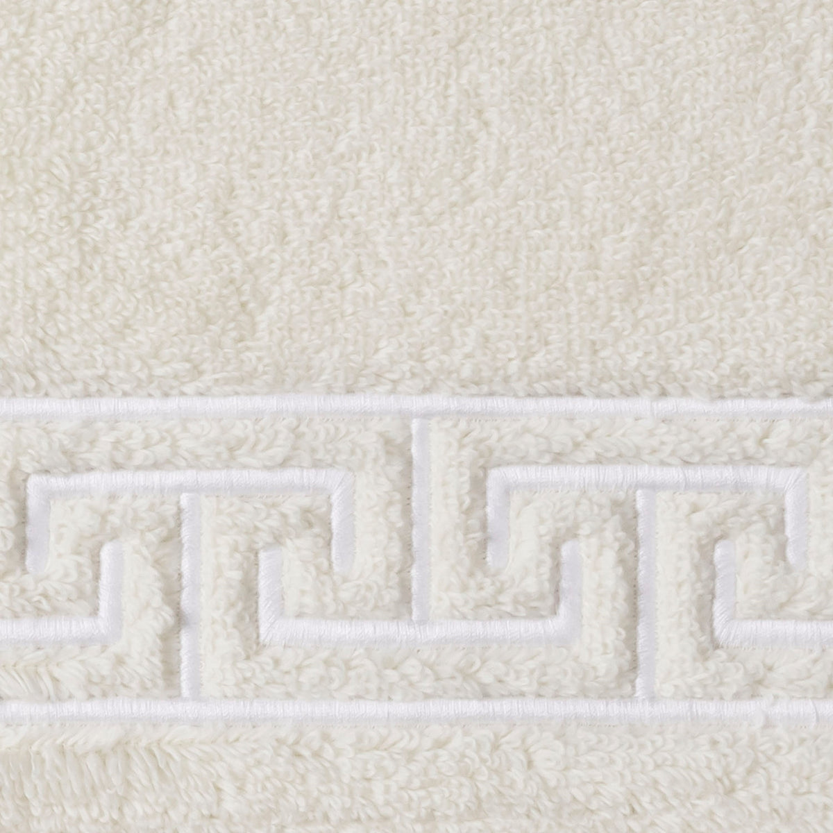 Swatch Sample of Matouk Adelphi Bath Rugs in Ivory Color
