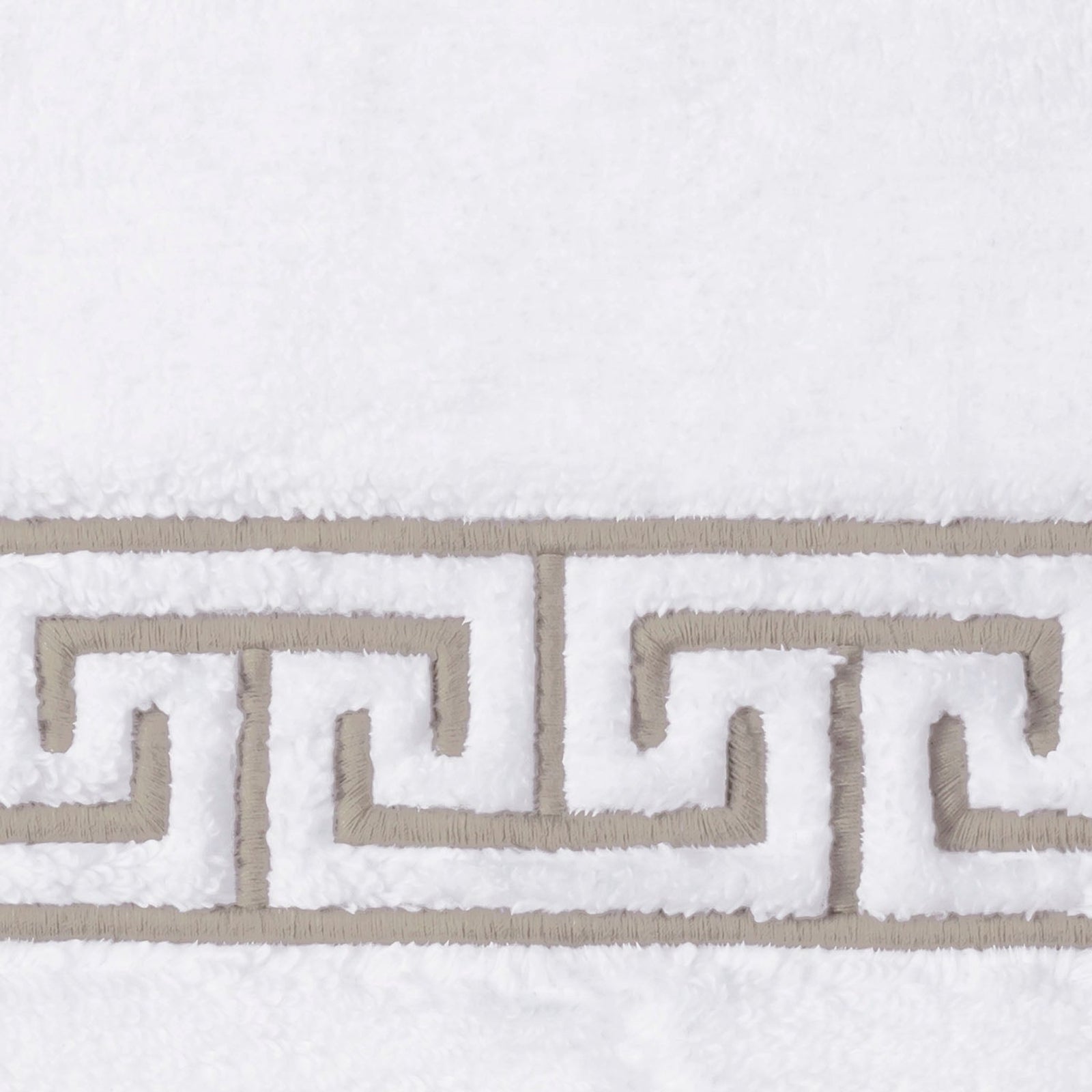 Folded Bath Towels of Matouk Adelphi Bath Towels in Color Truffle