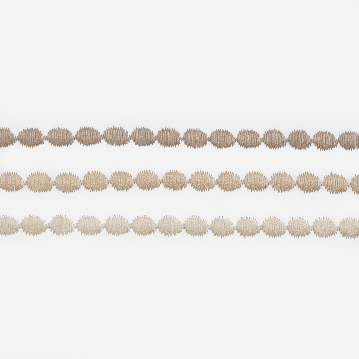 Swatch of Matouk Amara Triple Pearl Bedding in Beach