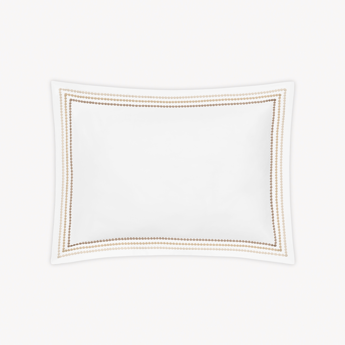 Boudoir Sham of Matouk Amara Triple Pearl Bedding in Beach