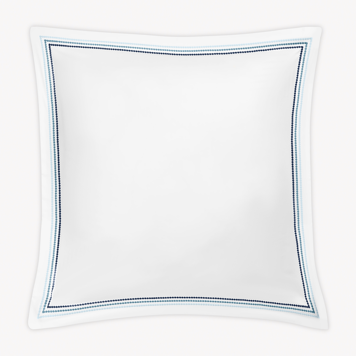 Euro Sham of Matouk Amara Triple Pearl Bedding in Sailor Blue