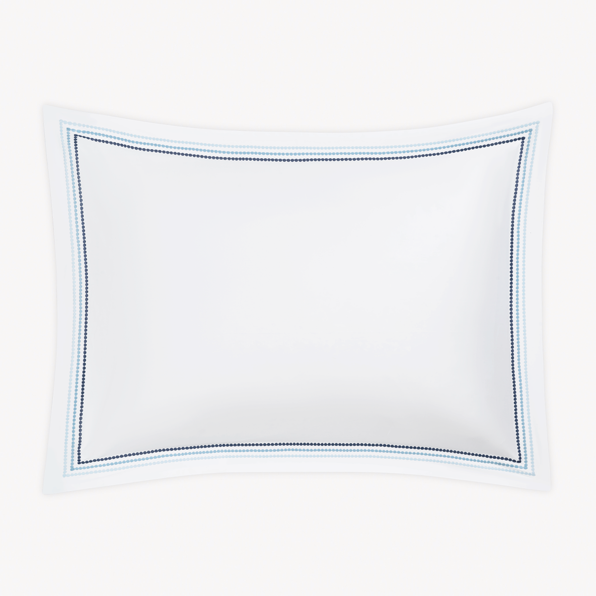 Sham Silo of Matouk Amara Triple Pearl Bedding in Sailor Blue