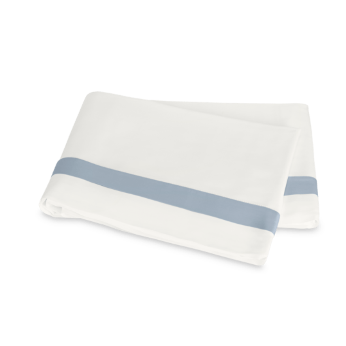 Silo of Matouk Ambrose Bedding Flat Sheet Hazy Blue Fine Linens