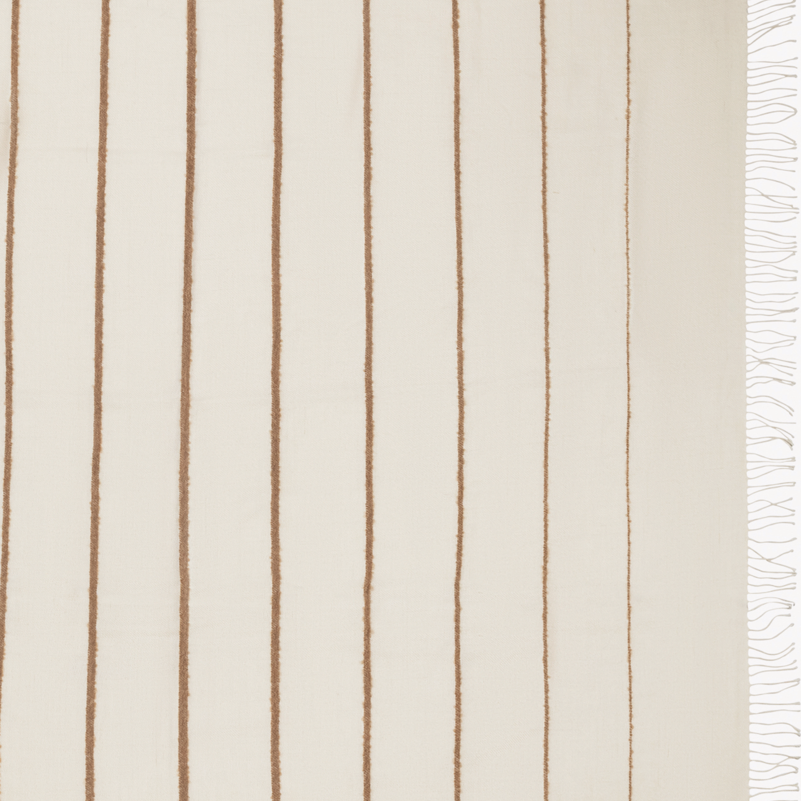 Folded Matouk Amelia Throw in Parchment