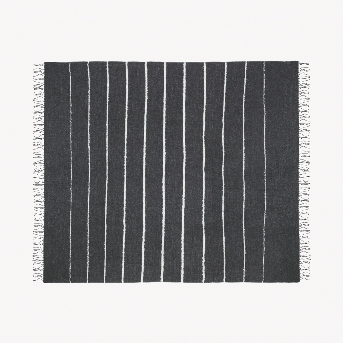 Flat of Matouk Amelia Throw in Charcoal