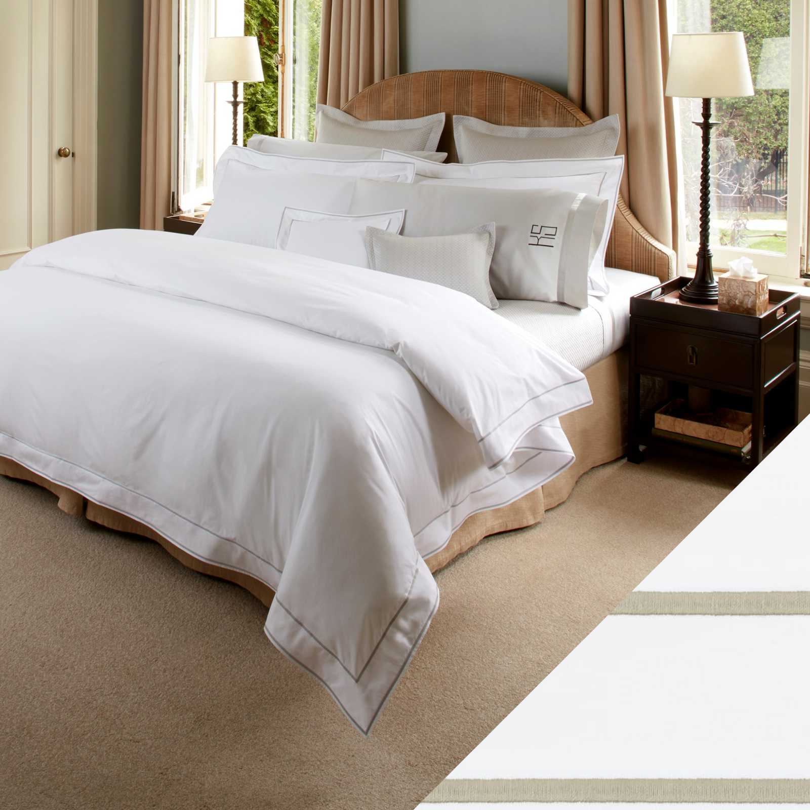 Matouk Ansonia Bedding Fines Linen Almond