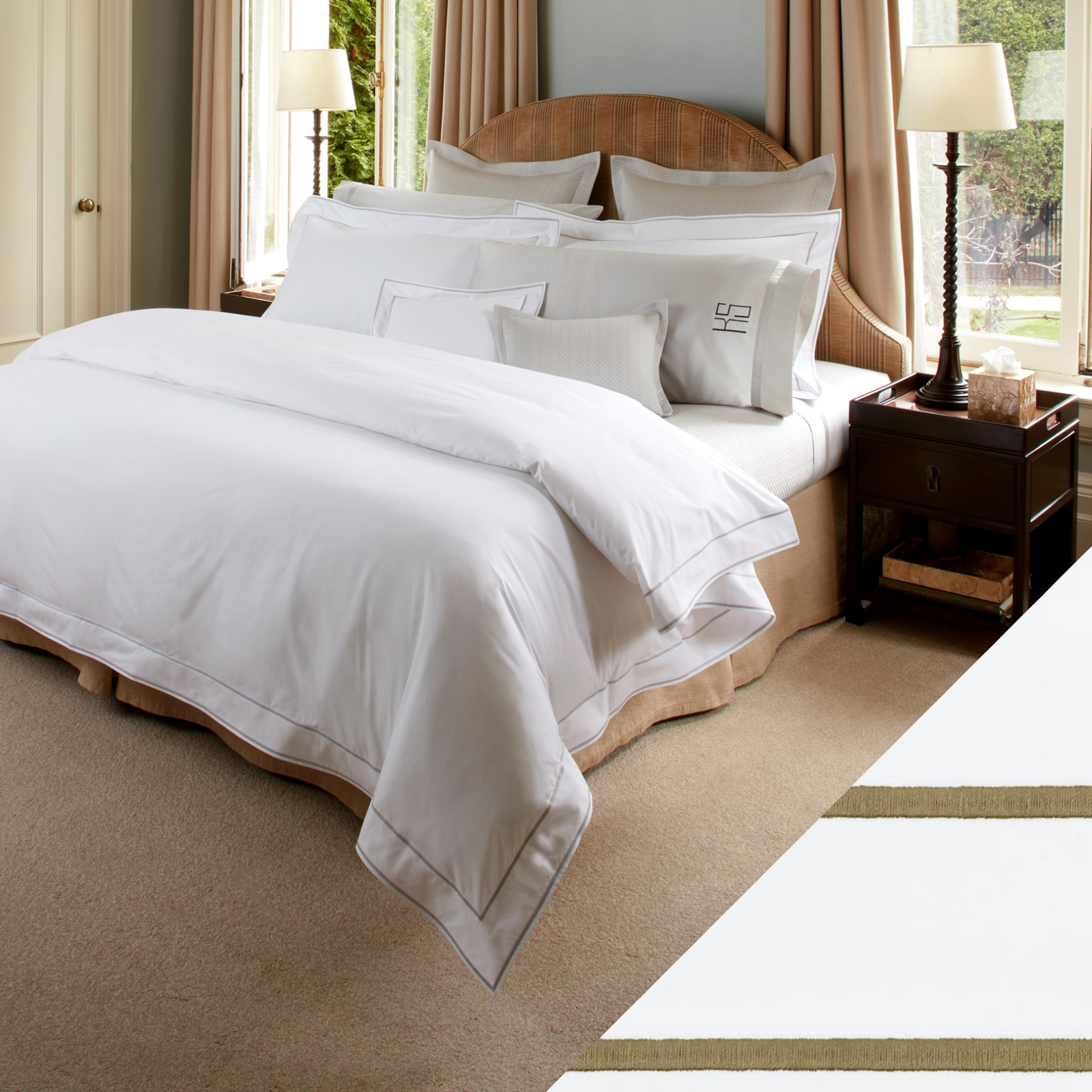 Matouk Ansonia Bedding Fines Linen Bronze