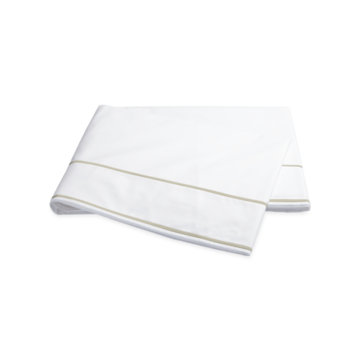 Matouk Ansonia Bedding Collection Flat Sheet Almond Fine Linens
