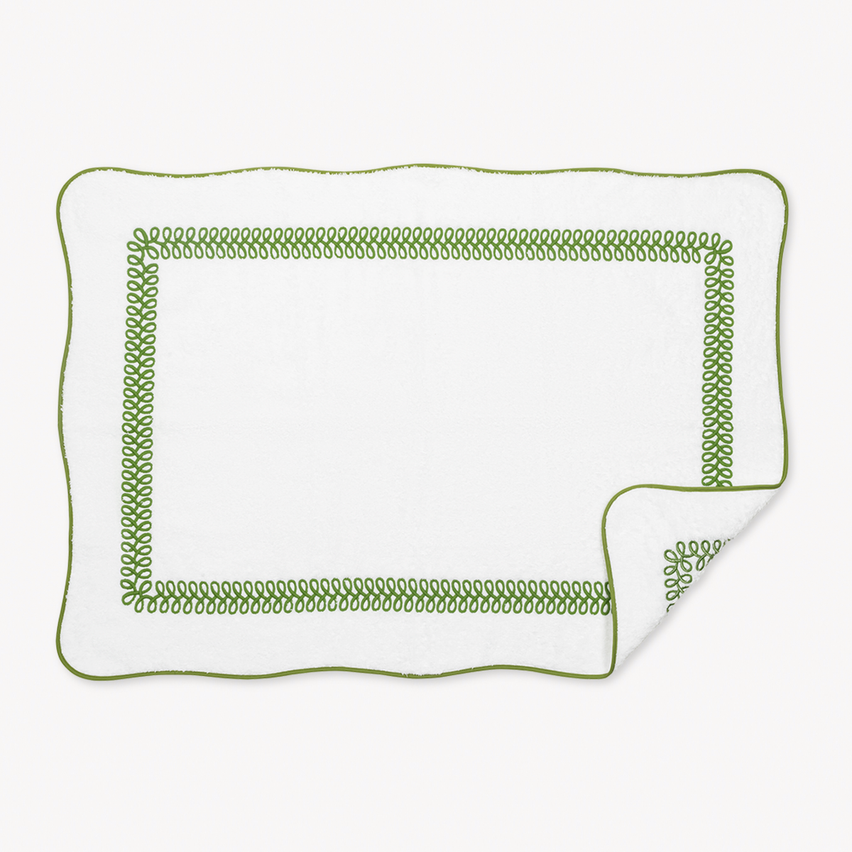 Matouk Astor Braid Bath Tubmat in Grass