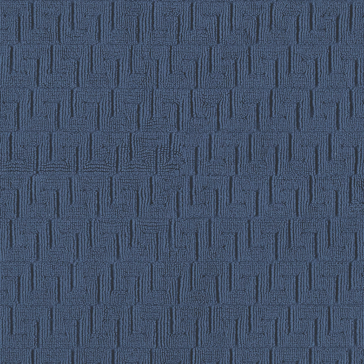 Fabric Closeup of Matouk Schumacher Athena Bath in Navy