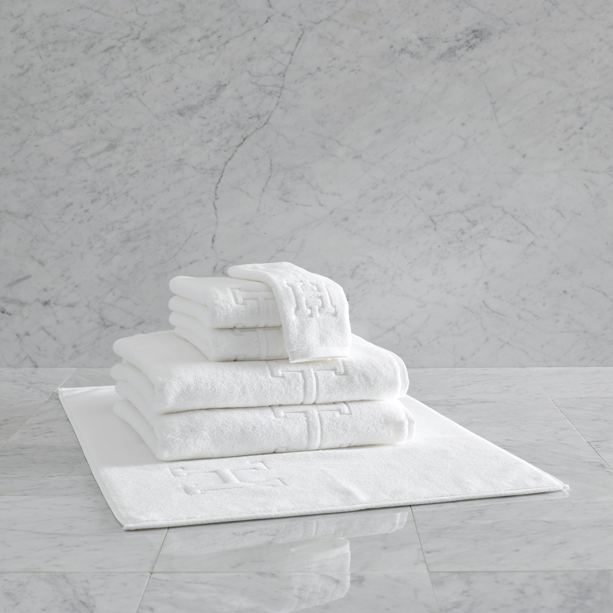 Lifestyle Image of Matouk Auberge Bath Towels Simple