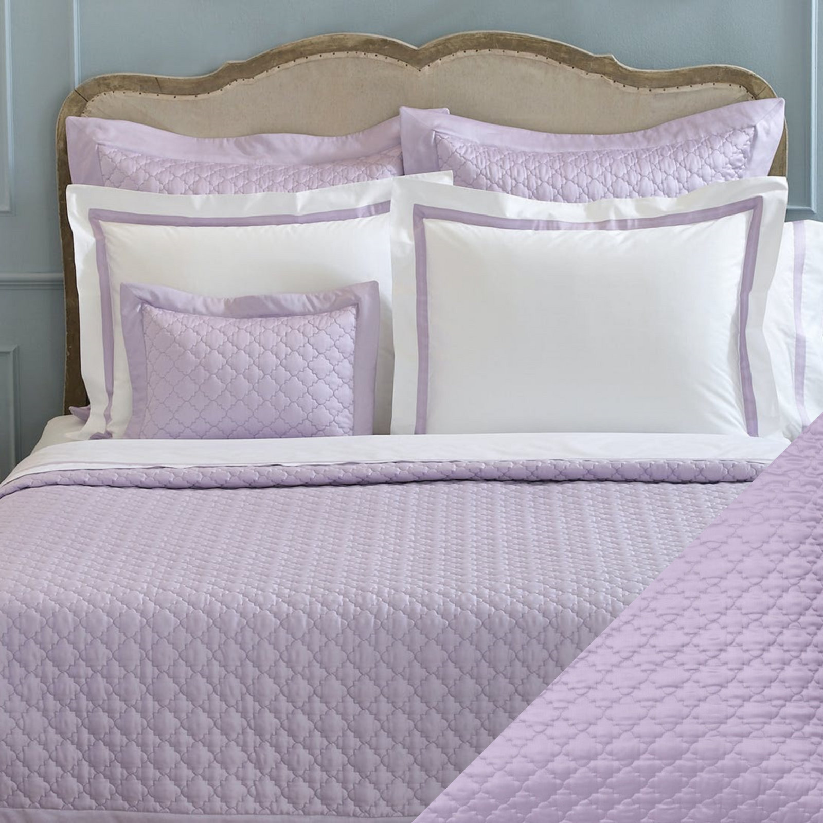 Matouk Ava Bedding Collection Violet Fine Linens