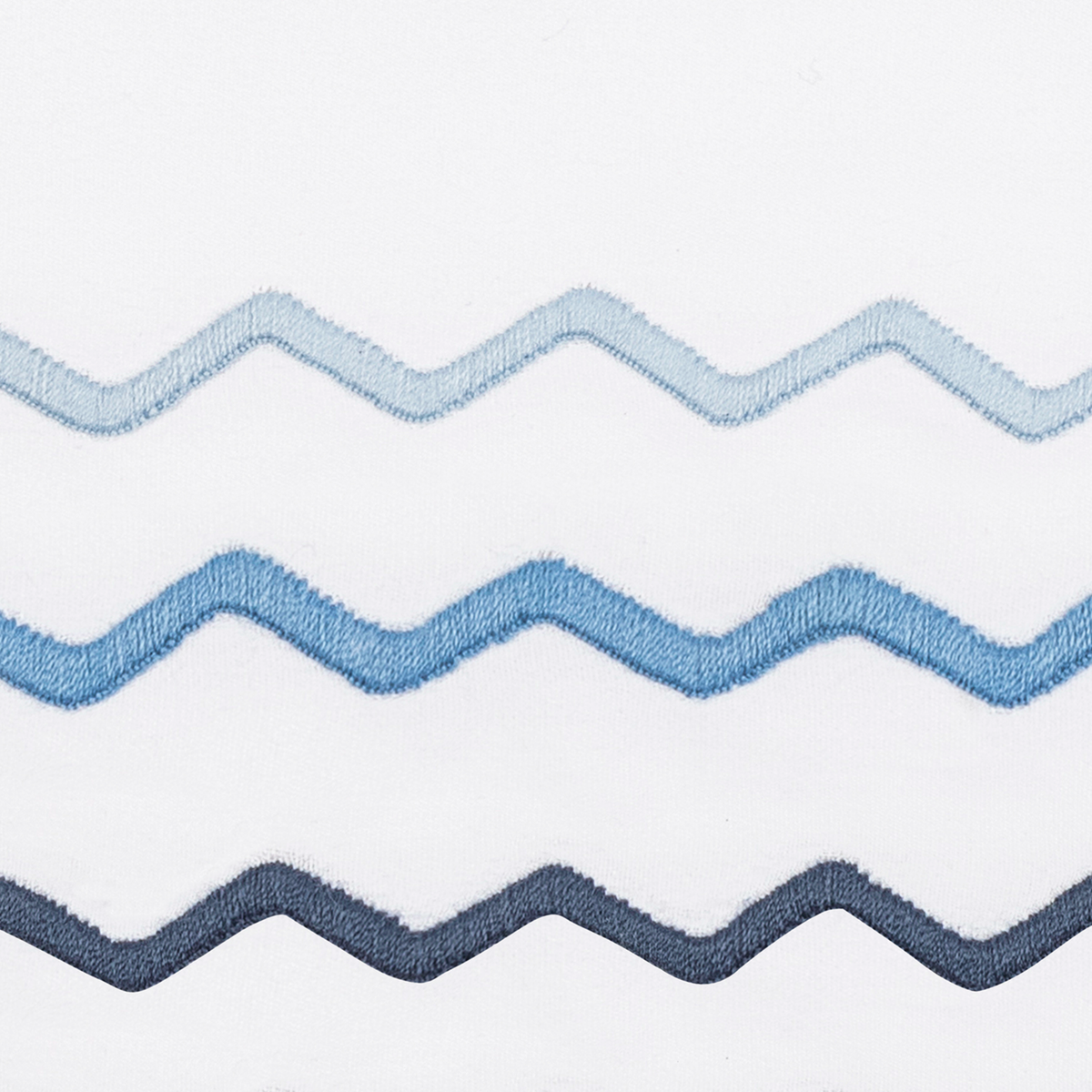 Swatch Sample of Matouk Axel Bedding Collection in Azure color