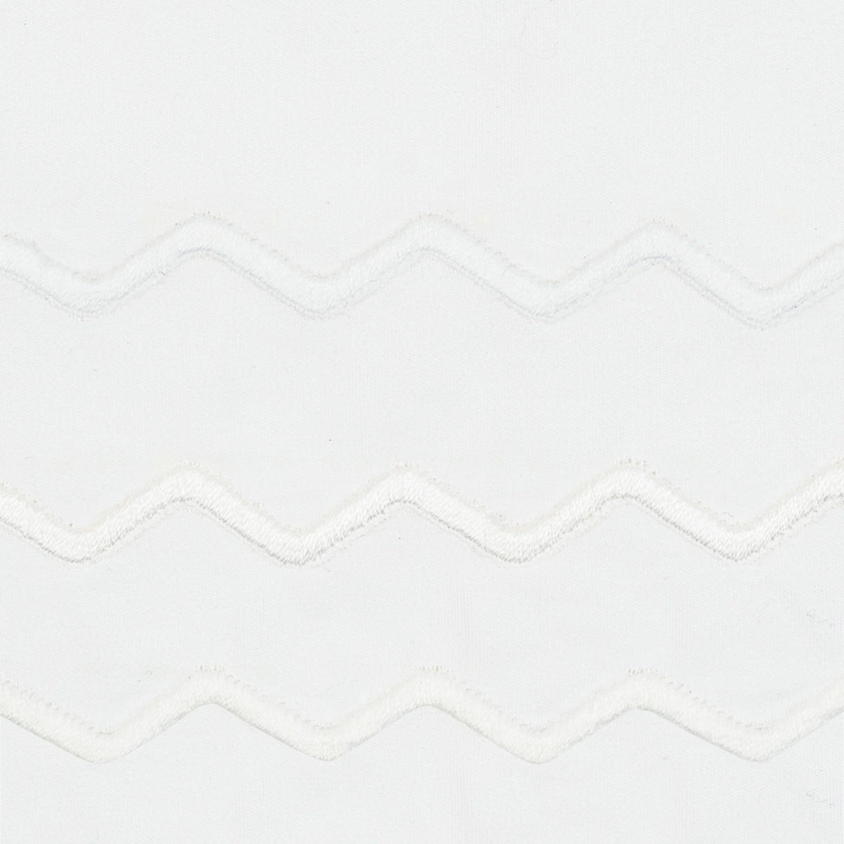 Swatch Sample of Matouk Axel Bedding Collection in White color