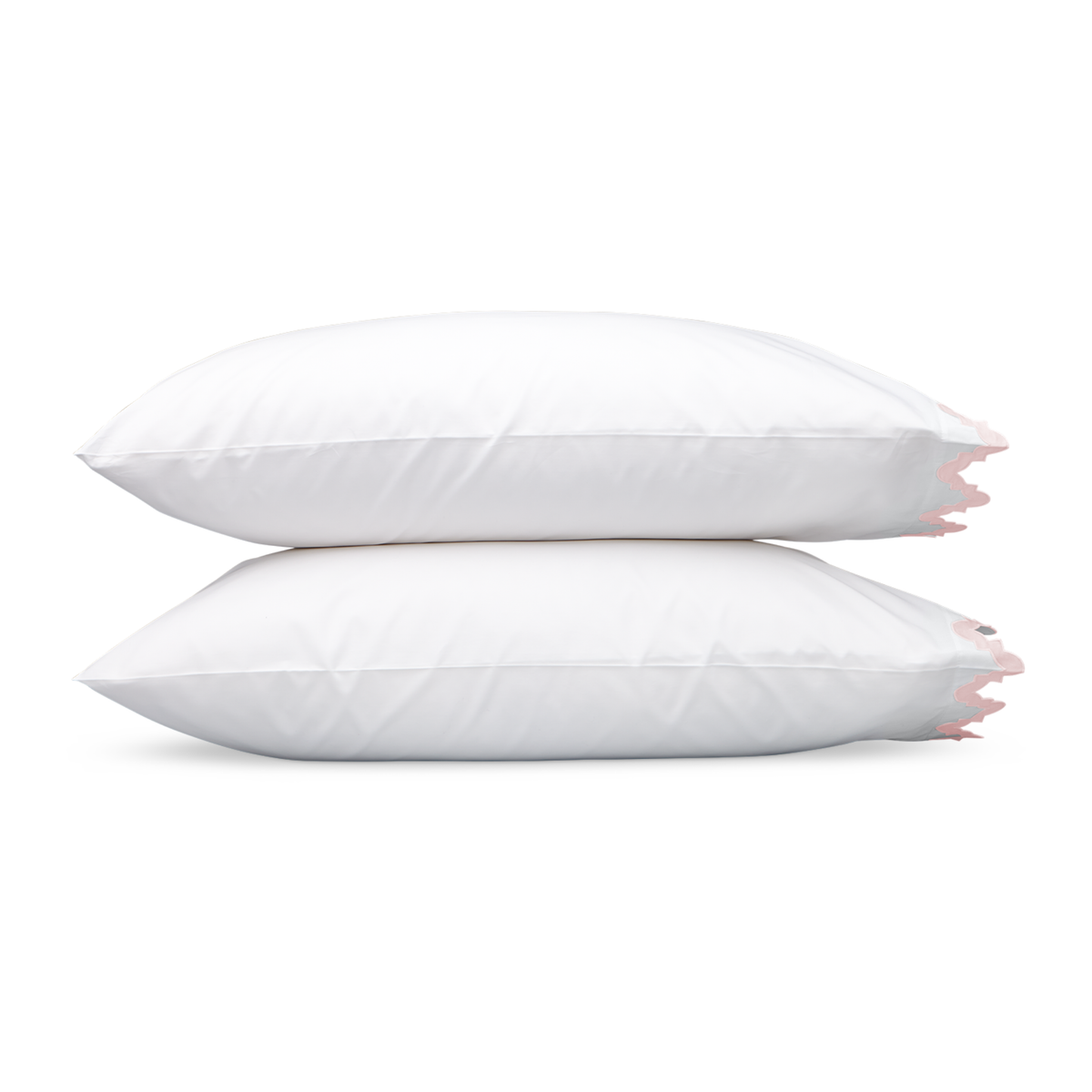 Pair of Pillowcases of Matouk Aziza Bedding in Pink Color