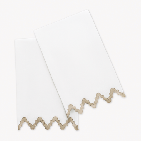 Matouk Aziza Guest Towels - Khaki featured image