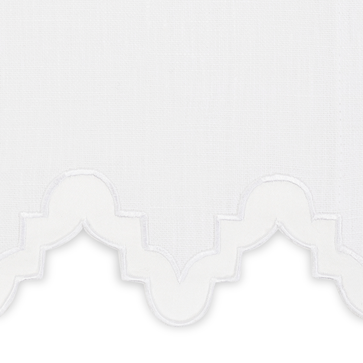 Swatch Sample of Matouk Aziza Guest Towels in Bone