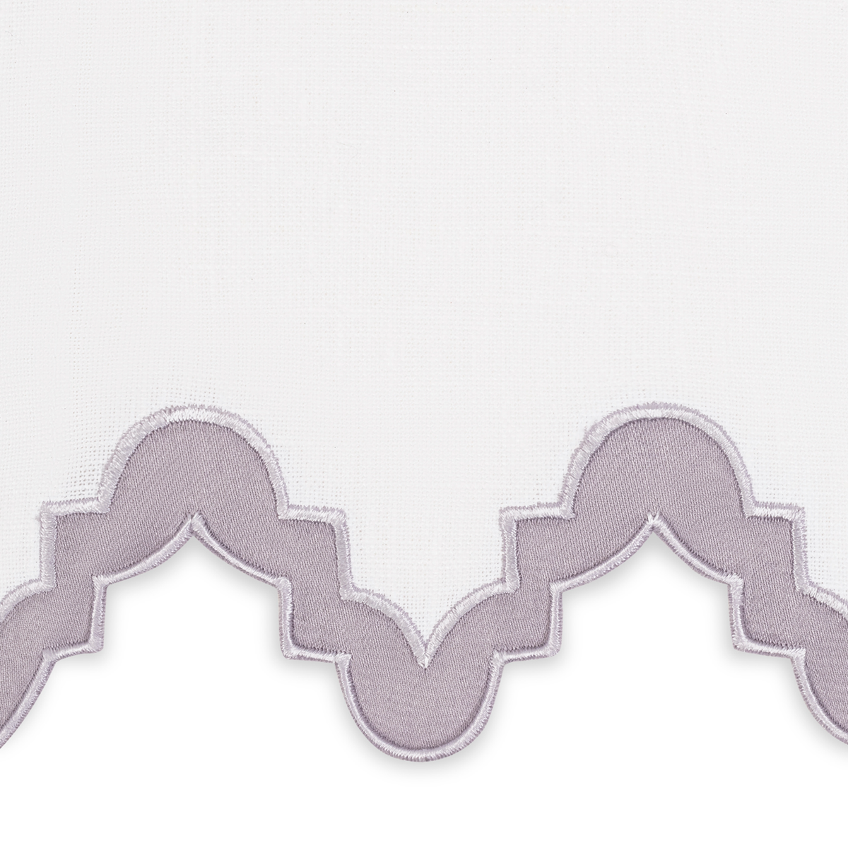 Swatch Sample of Matouk Aziza Guest Towels in Deep Lilac