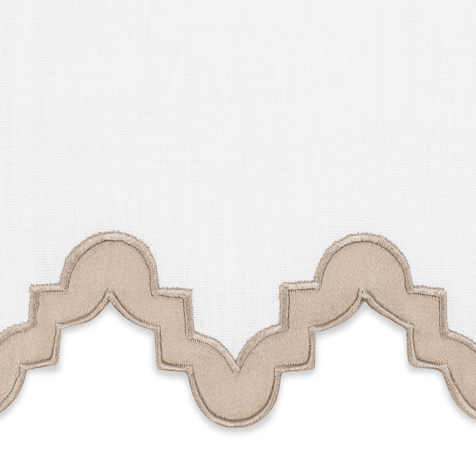 Pair of Matouk Aziza Guest Towels in Khaki