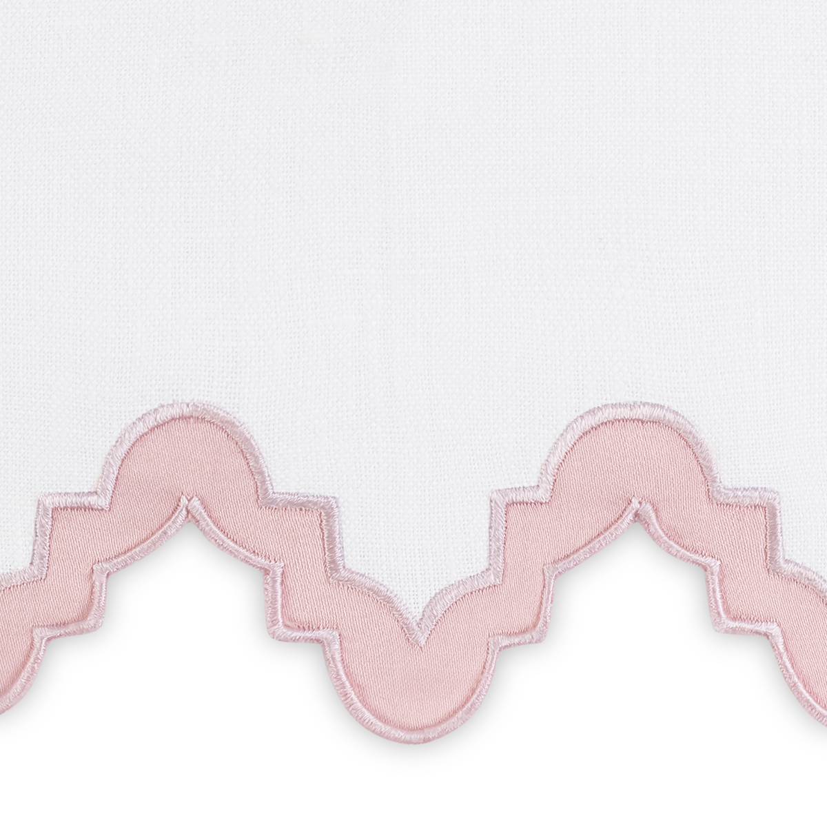 Swatch Sample of Matouk Aziza Guest Towels in Pink