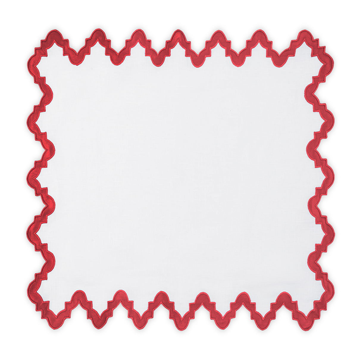 Silo Image of Matouk Aziza Table Placemat in Scarlet Color