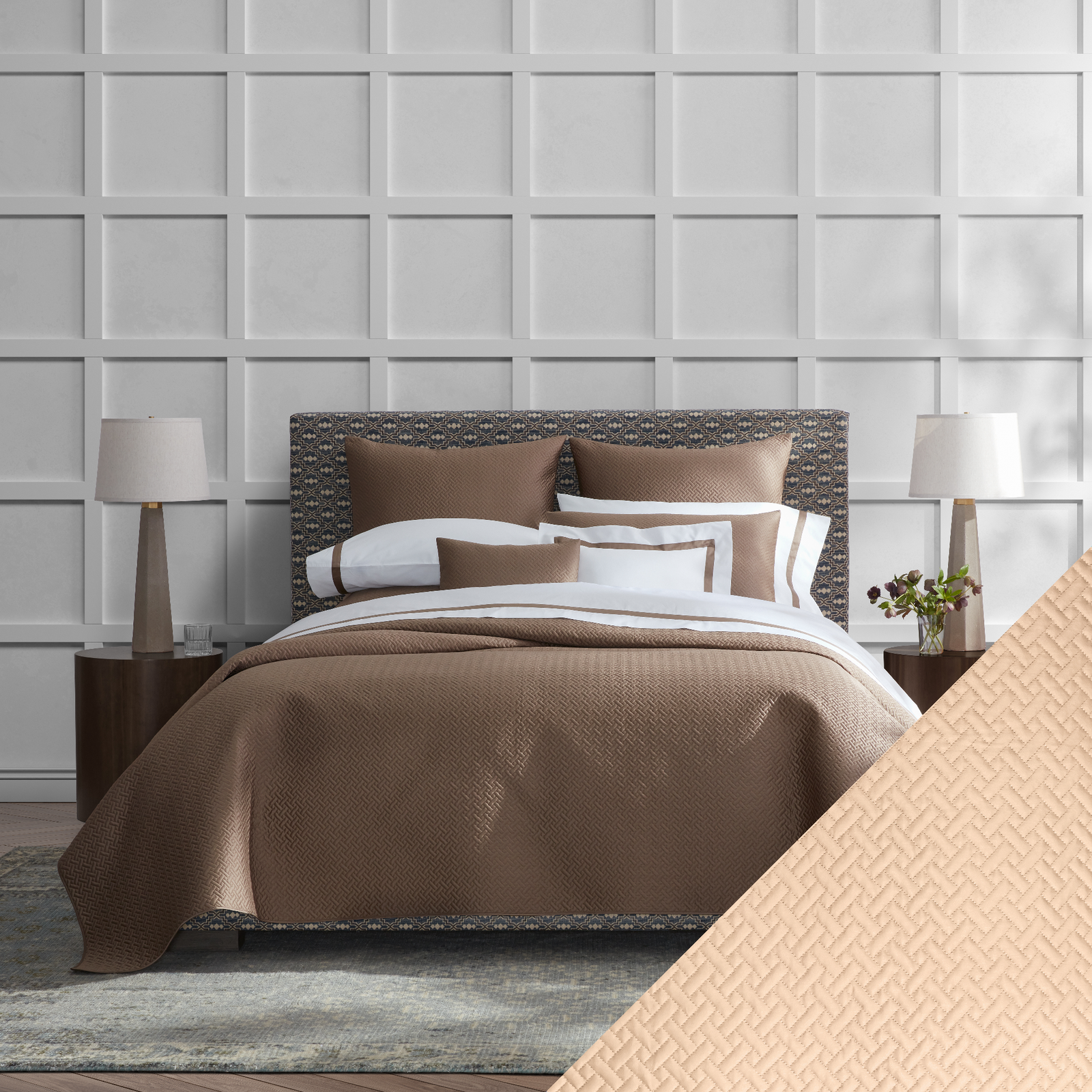 Matouk Basketweave Bedding Main Ambrosia Fine Linens