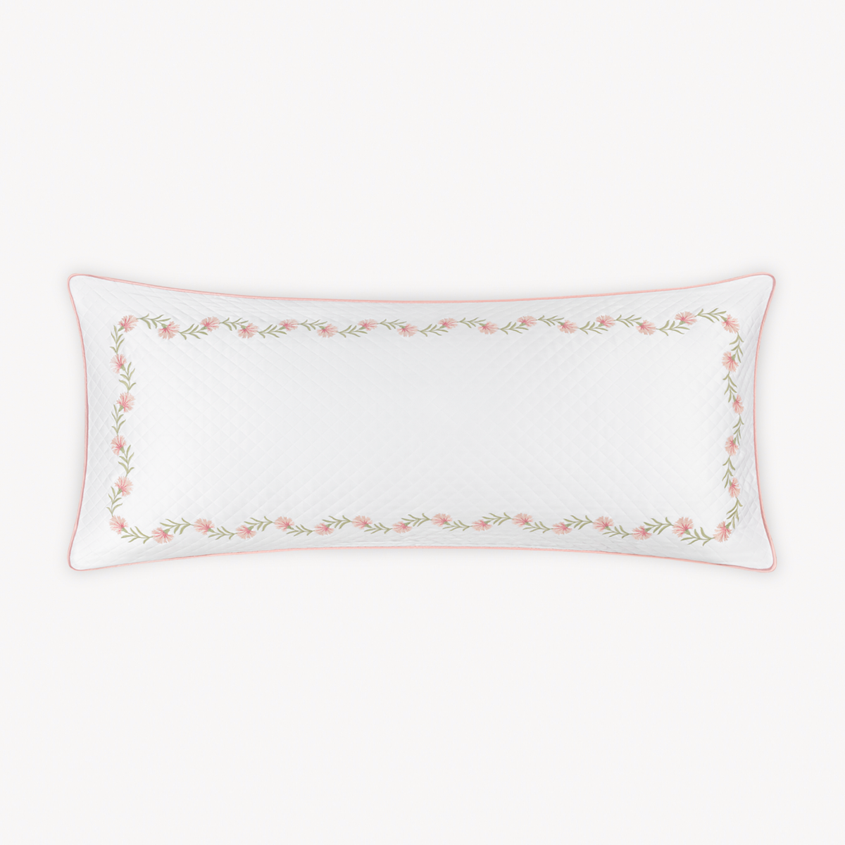 Silo of Matouk Daphne Matelasse Lumbar Pillow Cover in Peony